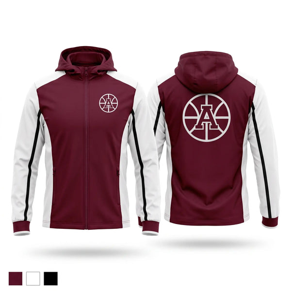 Windbreaker, Auburn Maroons, Men's Basketball, Teamtime, Team time, sublimation, custom sports apparel, team uniforms, spirit wear, spiritwear, sports uniforms, custom shirts, team store, custom team store, fundraiser sports, apparel fundraiser