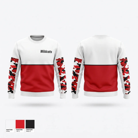 Crew Neck Sweatshirt, Wildcats, , Teamtime, Team time, sublimation, custom sports apparel, team uniforms, spirit wear, spiritwear, sports uniforms, custom shirts, team store, custom team store, fundraiser sports, apparel fundraiser