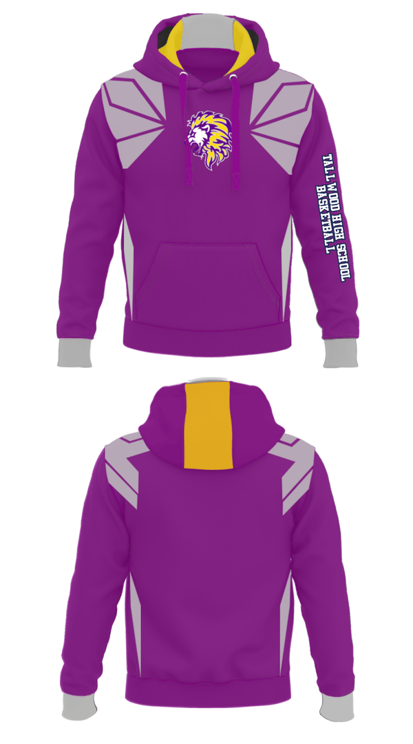 Hoodie, Tallwood High School Basketball, Men's Basketball, Teamtime, Team time, sublimation, custom sports apparel, team uniforms, spirit wear, spiritwear, sports uniforms, custom shirts, team store, custom team store, fundraiser sports, apparel fundraiser