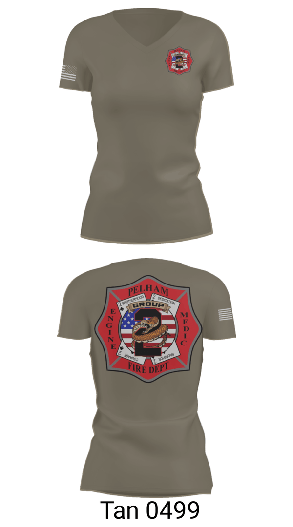 Women's Short Sleeve Vneck Shirt, Group 2, Fire Department, Teamtime, Team time, sublimation, custom sports apparel, team uniforms, spirit wear, spiritwear, sports uniforms, custom shirts, team store, custom team store, fundraiser sports, apparel fundraiser