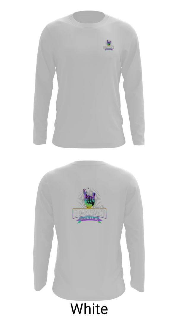 Long Sleeve Performance Shirt, DeafPeaceRockVlog, , Teamtime, Team time, sublimation, custom sports apparel, team uniforms, spirit wear, spiritwear, sports uniforms, custom shirts, team store, custom team store, fundraiser sports, apparel fundraiser