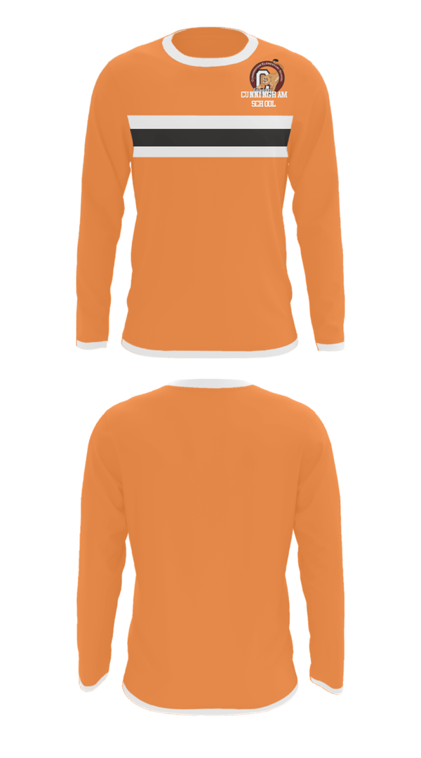 Long Sleeve Performance Shirt, Cunningham School, Men's Basketball, Teamtime, Team time, sublimation, custom sports apparel, team uniforms, spirit wear, spiritwear, sports uniforms, custom shirts, team store, custom team store, fundraiser sports, apparel fundraiser