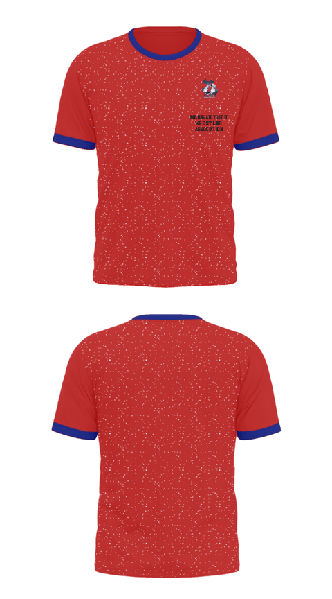 Short Sleeve Performance Shirt, Michigan Youth Wrestling Association, Wrestling, Teamtime, Team time, sublimation, custom sports apparel, team uniforms, spirit wear, spiritwear, sports uniforms, custom shirts, team store, custom team store, fundraiser sports, apparel fundraiser