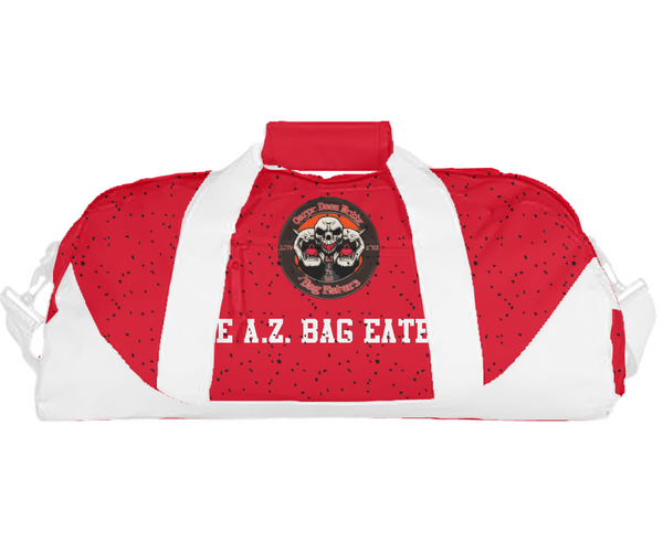 Duffle Bag, The A.Z. Bag Eaters, Football, Teamtime, Team time, sublimation, custom sports apparel, team uniforms, spirit wear, spiritwear, sports uniforms, custom shirts, team store, custom team store, fundraiser sports, apparel fundraiser
