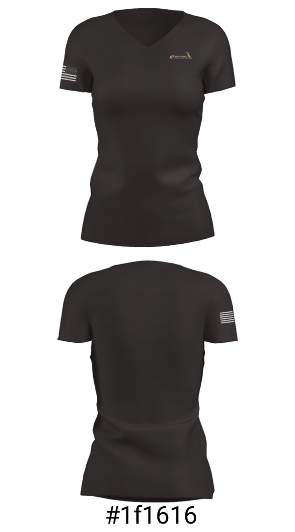 Women's Short Sleeve Vneck Shirt, Johnston Trucking LLC, , Teamtime, Team time, sublimation, custom sports apparel, team uniforms, spirit wear, spiritwear, sports uniforms, custom shirts, team store, custom team store, fundraiser sports, apparel fundraiser