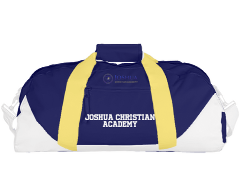 Duffle Bag, Joshua Christian Academy, Track & Field, Teamtime, Team time, sublimation, custom sports apparel, team uniforms, spirit wear, spiritwear, sports uniforms, custom shirts, team store, custom team store, fundraiser sports, apparel fundraiser