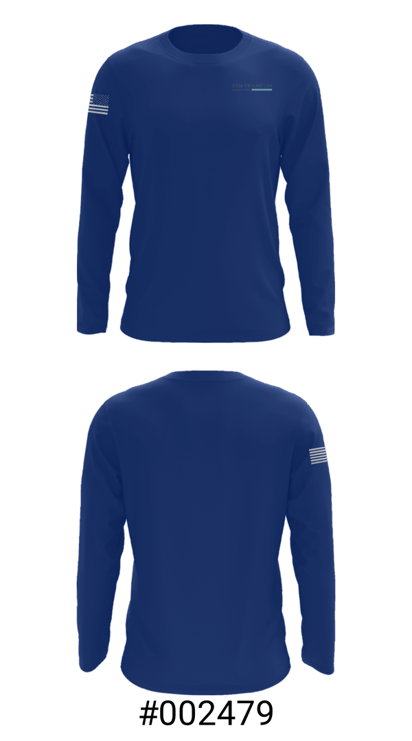 Long Sleeve Performance Shirt, Ben Franklin Elementary School, Spirit Store, Teamtime, Team time, sublimation, custom sports apparel, team uniforms, spirit wear, spiritwear, sports uniforms, custom shirts, team store, custom team store, fundraiser sports, apparel fundraiser