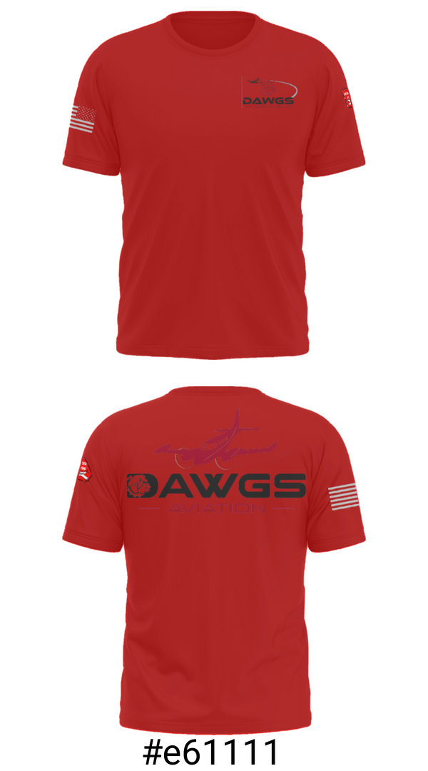 Short Sleeve Performance Shirt, Dawgs Aviation, , Teamtime, Team time, sublimation, custom sports apparel, team uniforms, spirit wear, spiritwear, sports uniforms, custom shirts, team store, custom team store, fundraiser sports, apparel fundraiser