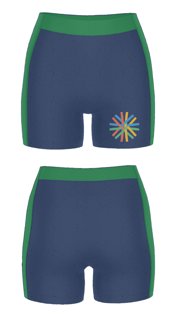 Women's Compression Shorts, Kairos Academies, Spirit Store, Teamtime, Team time, sublimation, custom sports apparel, team uniforms, spirit wear, spiritwear, sports uniforms, custom shirts, team store, custom team store, fundraiser sports, apparel fundraiser