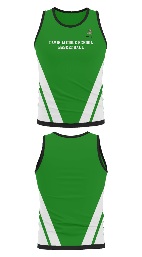 Tank Top, Davis Middle School Basketball, Men's Basketball, Teamtime, Team time, sublimation, custom sports apparel, team uniforms, spirit wear, spiritwear, sports uniforms, custom shirts, team store, custom team store, fundraiser sports, apparel fundraiser