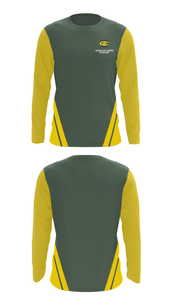 Long Sleeve Performance Shirt, Coloma High School Wrestling, Wrestling, Teamtime, Team time, sublimation, custom sports apparel, team uniforms, spirit wear, spiritwear, sports uniforms, custom shirts, team store, custom team store, fundraiser sports, apparel fundraiser