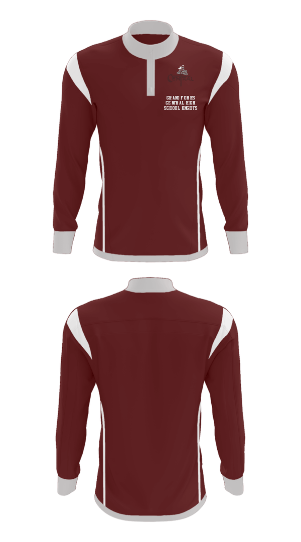 Quarter Zip Jacket, Grand Forks Central High School Knights, Spirit Store, Teamtime, Team time, sublimation, custom sports apparel, team uniforms, spirit wear, spiritwear, sports uniforms, custom shirts, team store, custom team store, fundraiser sports, apparel fundraiser