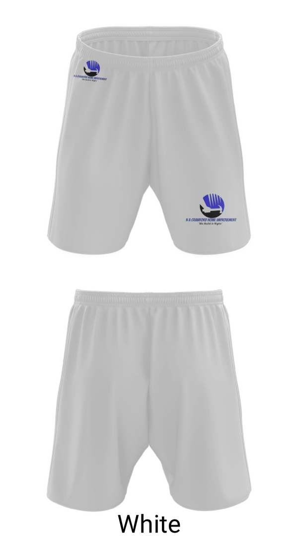 Athletic Shorts With Pockets, NA Crawford Home Improvement, , Teamtime, Team time, sublimation, custom sports apparel, team uniforms, spirit wear, spiritwear, sports uniforms, custom shirts, team store, custom team store, fundraiser sports, apparel fundraiser