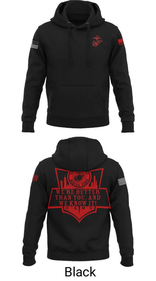 Hoodie, RSS EMPIRE STATE, Marines, Teamtime, Team time, sublimation, custom sports apparel, team uniforms, spirit wear, spiritwear, sports uniforms, custom shirts, team store, custom team store, fundraiser sports, apparel fundraiser