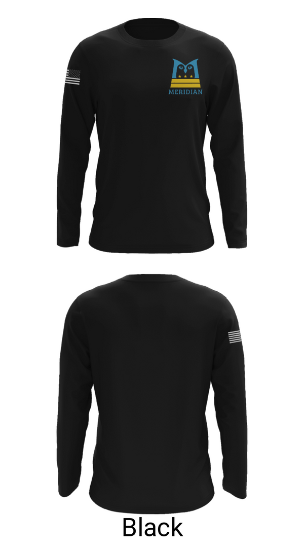 Long Sleeve Performance Shirt, Meridian Public Charter School, Spirit Store, Teamtime, Team time, sublimation, custom sports apparel, team uniforms, spirit wear, spiritwear, sports uniforms, custom shirts, team store, custom team store, fundraiser sports, apparel fundraiser