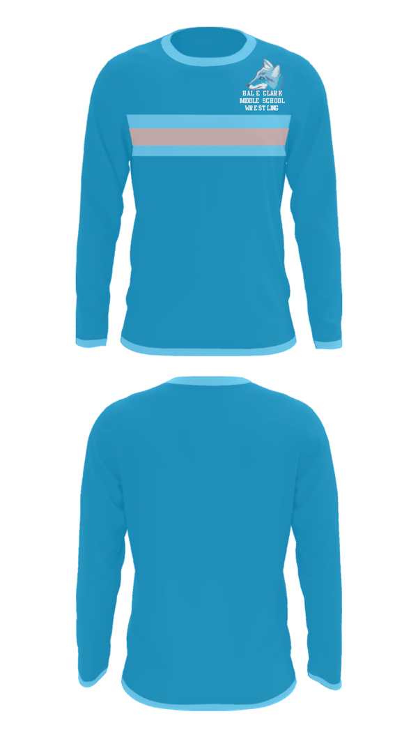 Long Sleeve Performance Shirt, Hal E Clark Middle School Wrestling, Wrestling, Teamtime, Team time, sublimation, custom sports apparel, team uniforms, spirit wear, spiritwear, sports uniforms, custom shirts, team store, custom team store, fundraiser sports, apparel fundraiser