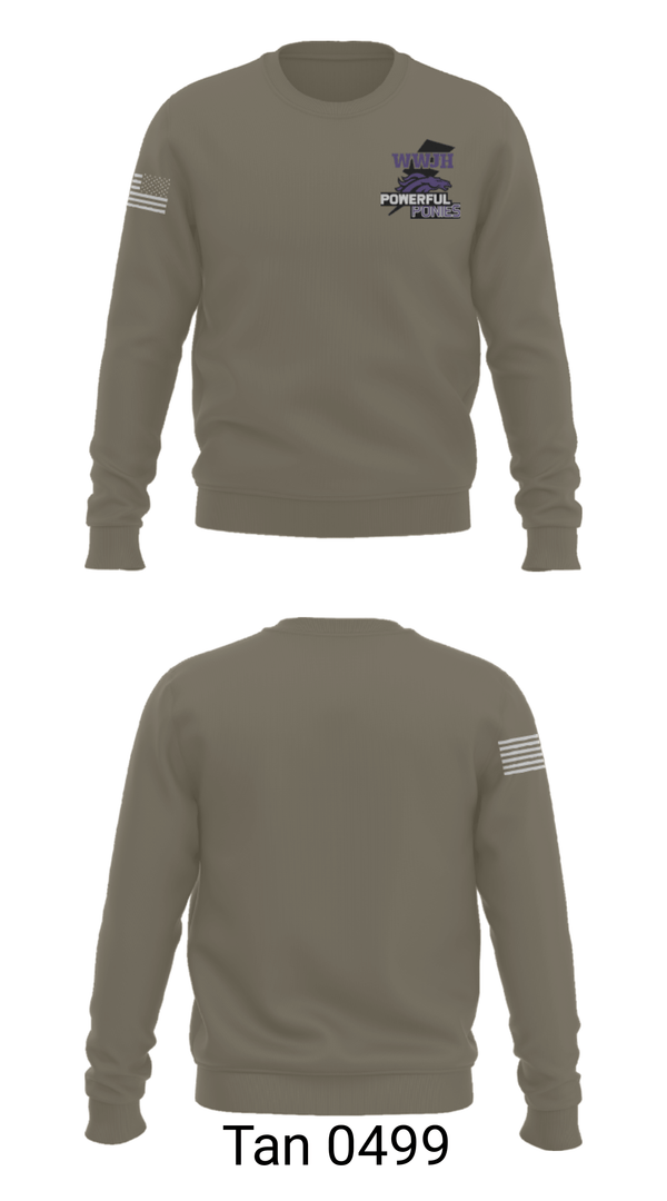 Crew Neck Sweatshirt, Woodrow Wilson Junior High School, Spirit Store, Teamtime, Team time, sublimation, custom sports apparel, team uniforms, spirit wear, spiritwear, sports uniforms, custom shirts, team store, custom team store, fundraiser sports, apparel fundraiser