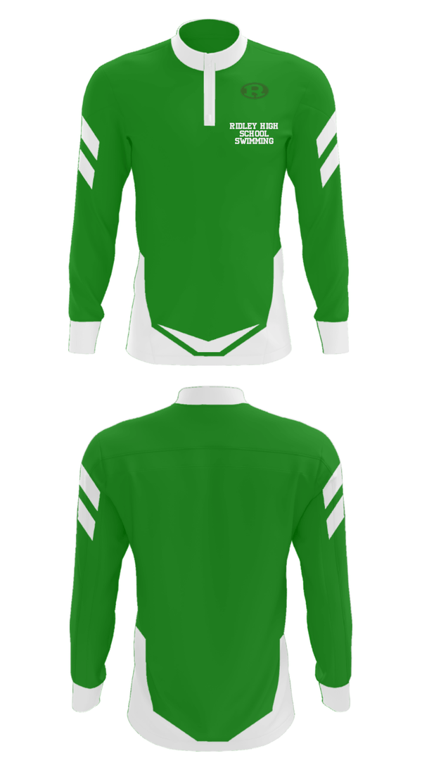 Quarter Zip Jacket, Ridley High School Swimming, Swimming, Teamtime, Team time, sublimation, custom sports apparel, team uniforms, spirit wear, spiritwear, sports uniforms, custom shirts, team store, custom team store, fundraiser sports, apparel fundraiser
