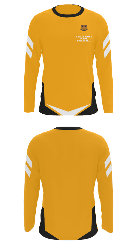 Long Sleeve Performance Shirt, Kepley Middle School Basketball, Women's Basketball, Teamtime, Team time, sublimation, custom sports apparel, team uniforms, spirit wear, spiritwear, sports uniforms, custom shirts, team store, custom team store, fundraiser sports, apparel fundraiser