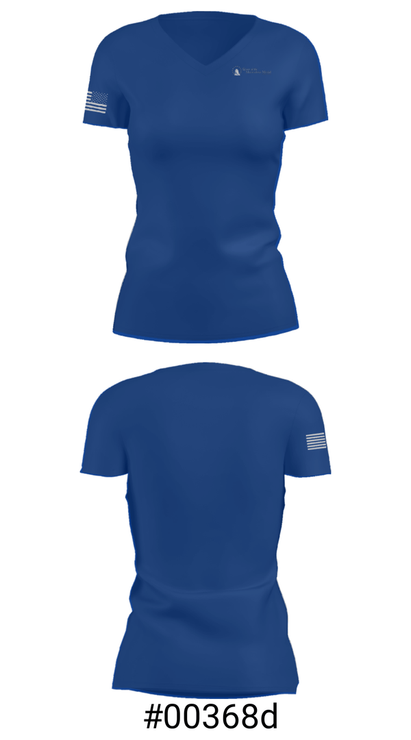 Women's Short Sleeve Vneck Shirt, Queen Of The Miraculous Medal School, Spirit Store, Teamtime, Team time, sublimation, custom sports apparel, team uniforms, spirit wear, spiritwear, sports uniforms, custom shirts, team store, custom team store, fundraiser sports, apparel fundraiser
