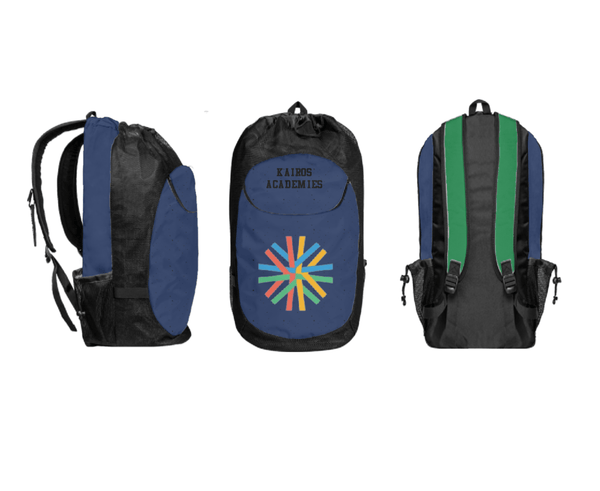 Gear Bag, Kairos Academies, Spirit Store, Teamtime, Team time, sublimation, custom sports apparel, team uniforms, spirit wear, spiritwear, sports uniforms, custom shirts, team store, custom team store, fundraiser sports, apparel fundraiser