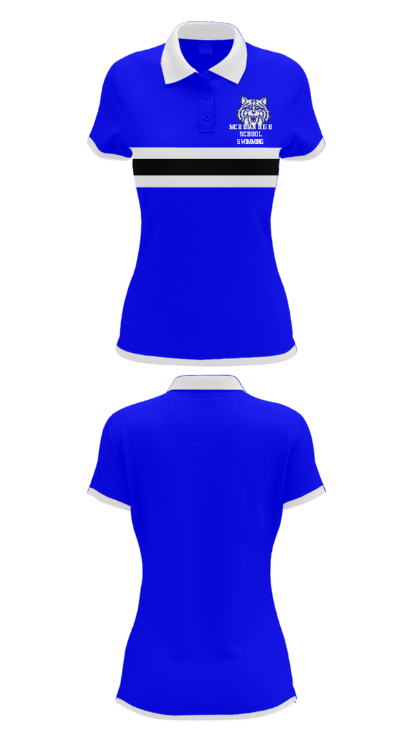 Short Sleeve Performance Polo, Meridian High School Swimming, Swimming, Teamtime, Team time, sublimation, custom sports apparel, team uniforms, spirit wear, spiritwear, sports uniforms, custom shirts, team store, custom team store, fundraiser sports, apparel fundraiser