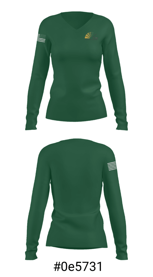 Women's Long Sleeve Vneck Shirt, St. Patrick Academy, Spirit Store, Teamtime, Team time, sublimation, custom sports apparel, team uniforms, spirit wear, spiritwear, sports uniforms, custom shirts, team store, custom team store, fundraiser sports, apparel fundraiser