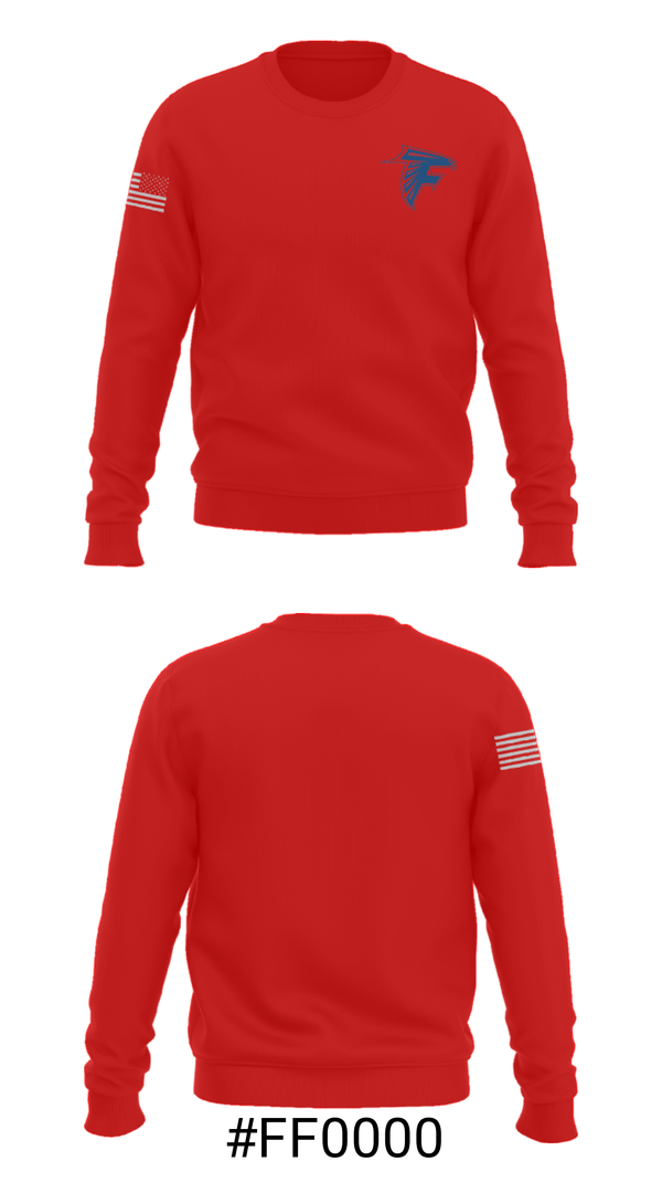 Crew Neck Sweatshirt, Forbush High School Basketball, Men's Basketball, Teamtime, Team time, sublimation, custom sports apparel, team uniforms, spirit wear, spiritwear, sports uniforms, custom shirts, team store, custom team store, fundraiser sports, apparel fundraiser