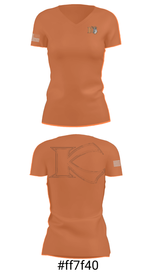 Women's Short Sleeve Vneck Shirt, Keshequa High School Basketball, Men's Basketball, Teamtime, Team time, sublimation, custom sports apparel, team uniforms, spirit wear, spiritwear, sports uniforms, custom shirts, team store, custom team store, fundraiser sports, apparel fundraiser
