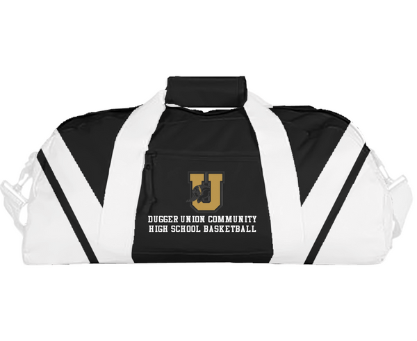 Duffle Bag, Dugger Union Community High School Basketball, Men's Basketball, Teamtime, Team time, sublimation, custom sports apparel, team uniforms, spirit wear, spiritwear, sports uniforms, custom shirts, team store, custom team store, fundraiser sports, apparel fundraiser