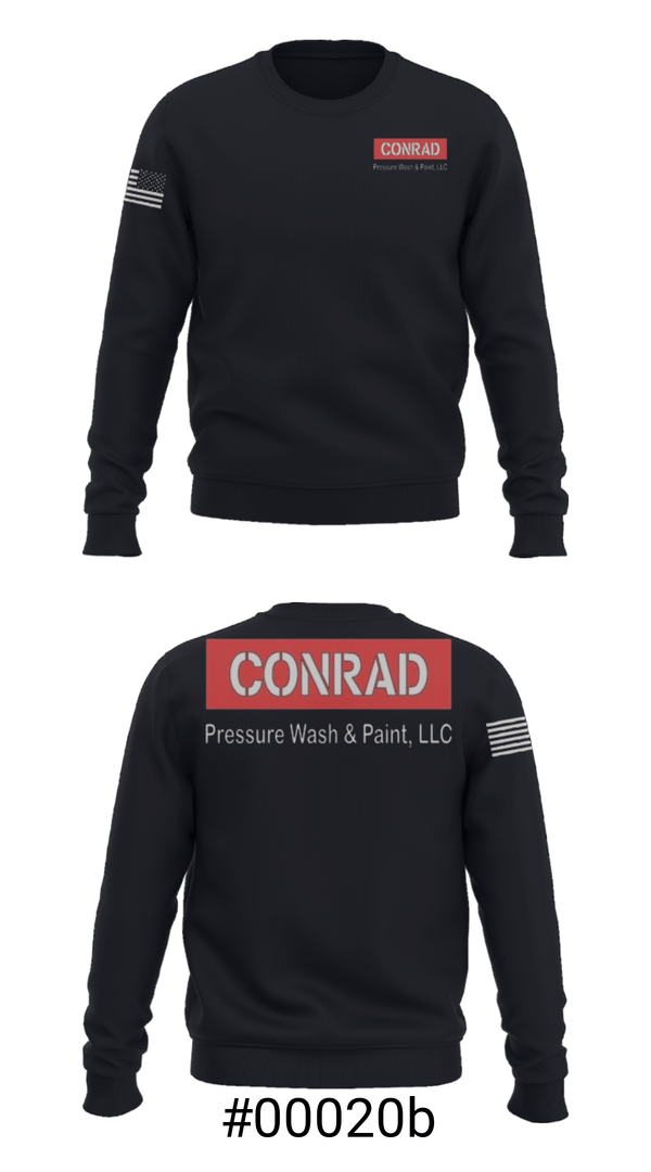 Crew Neck Sweatshirt, Conrad Pressure Wash & Paint, , Teamtime, Team time, sublimation, custom sports apparel, team uniforms, spirit wear, spiritwear, sports uniforms, custom shirts, team store, custom team store, fundraiser sports, apparel fundraiser