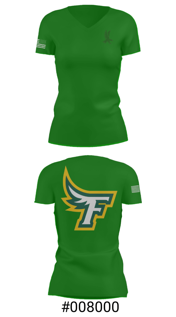 Women's Short Sleeve Vneck Shirt, Akron Firestone High School Wresling, Wrestling, Teamtime, Team time, sublimation, custom sports apparel, team uniforms, spirit wear, spiritwear, sports uniforms, custom shirts, team store, custom team store, fundraiser sports, apparel fundraiser