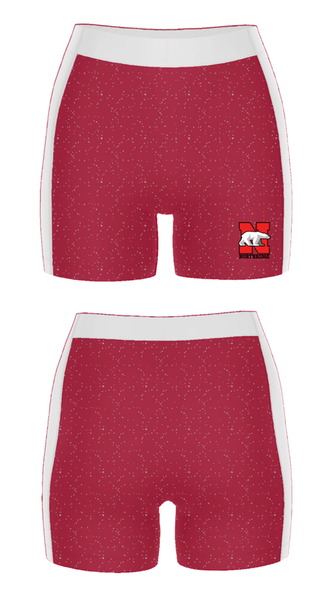 Women's Compression Shorts, Northridge High School, Spirit Store, Teamtime, Team time, sublimation, custom sports apparel, team uniforms, spirit wear, spiritwear, sports uniforms, custom shirts, team store, custom team store, fundraiser sports, apparel fundraiser