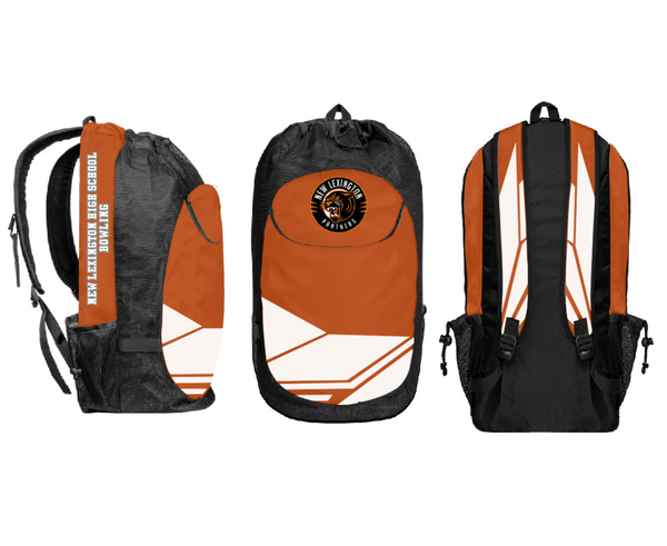 Gear Bag, New Lexington High School Bowling, Bowling, Teamtime, Team time, sublimation, custom sports apparel, team uniforms, spirit wear, spiritwear, sports uniforms, custom shirts, team store, custom team store, fundraiser sports, apparel fundraiser