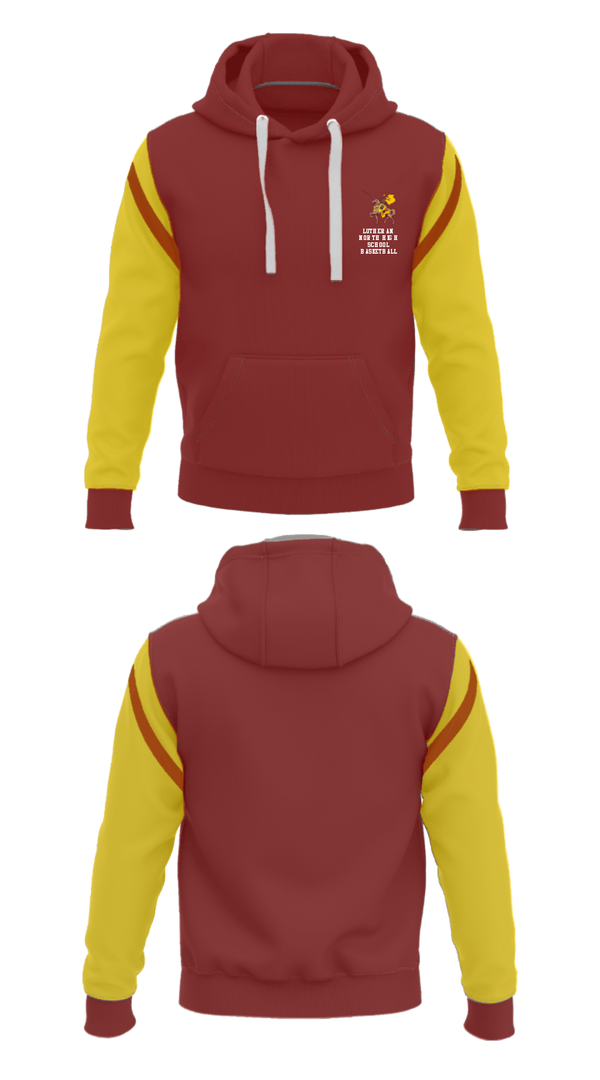 Hoodie, Lutheran North High School Basketball, Women's Basketball, Teamtime, Team time, sublimation, custom sports apparel, team uniforms, spirit wear, spiritwear, sports uniforms, custom shirts, team store, custom team store, fundraiser sports, apparel fundraiser