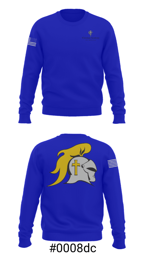 Crew Neck Sweatshirt, Christian Academy of Indiana, Spirit Store, Teamtime, Team time, sublimation, custom sports apparel, team uniforms, spirit wear, spiritwear, sports uniforms, custom shirts, team store, custom team store, fundraiser sports, apparel fundraiser