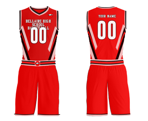 Womens Reversible Basketball Jersey, Bellaire High School Basketball, Men's Basketball, Teamtime, Team time, sublimation, custom sports apparel, team uniforms, spirit wear, spiritwear, sports uniforms, custom shirts, team store, custom team store, fundraiser sports, apparel fundraiser