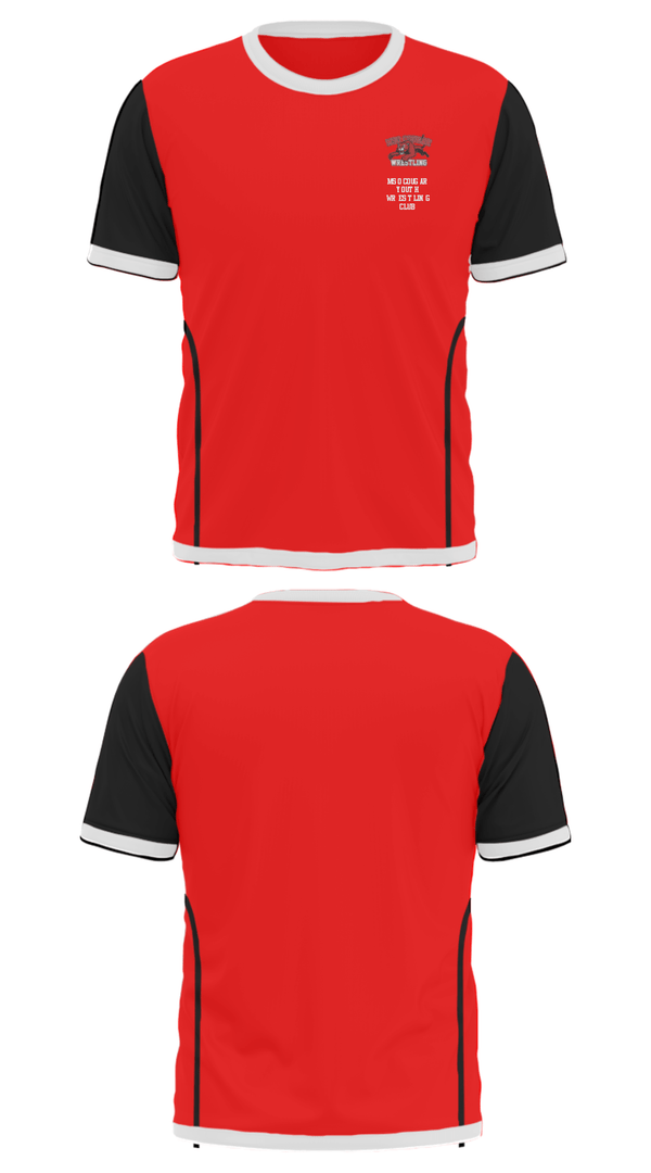 Short Sleeve Performance Shirt, Mso Cougar Youth Wrestling Club, Wrestling, Teamtime, Team time, sublimation, custom sports apparel, team uniforms, spirit wear, spiritwear, sports uniforms, custom shirts, team store, custom team store, fundraiser sports, apparel fundraiser