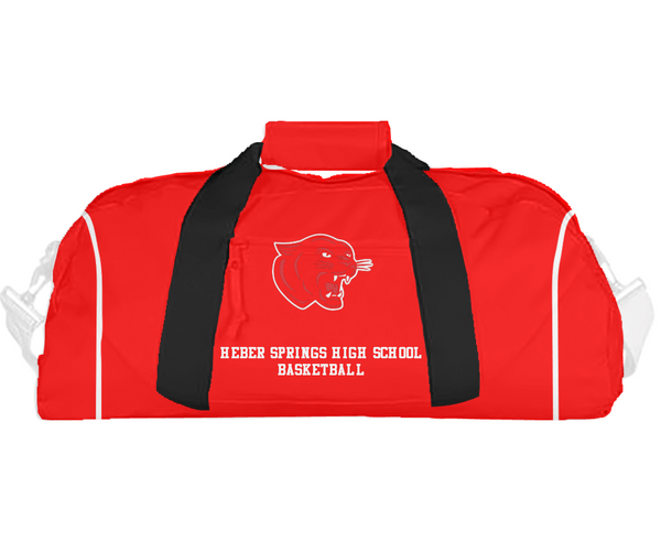 Duffle Bag, Heber Springs High School Basketball, Women's Basketball, Teamtime, Team time, sublimation, custom sports apparel, team uniforms, spirit wear, spiritwear, sports uniforms, custom shirts, team store, custom team store, fundraiser sports, apparel fundraiser