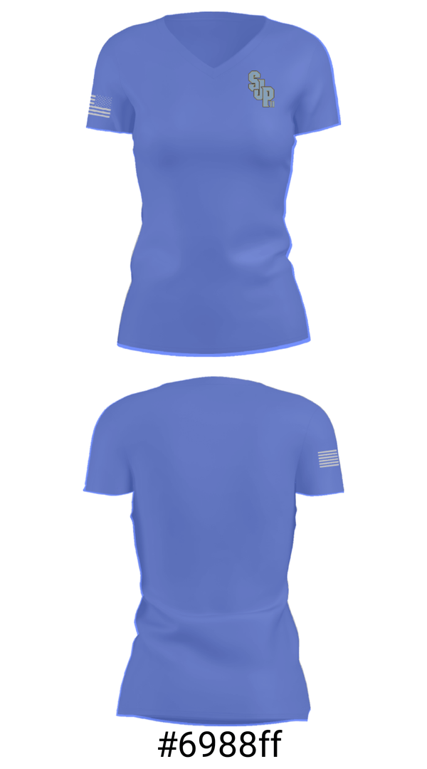 Women's Short Sleeve Vneck Shirt, Saint John Paul II Academy, Spirit Store, Teamtime, Team time, sublimation, custom sports apparel, team uniforms, spirit wear, spiritwear, sports uniforms, custom shirts, team store, custom team store, fundraiser sports, apparel fundraiser
