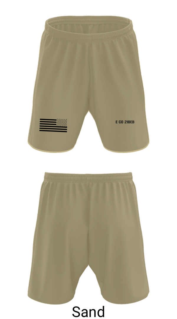 Athletic Shorts With Pockets, E CO 21BEB, Army, Teamtime, Team time, sublimation, custom sports apparel, team uniforms, spirit wear, spiritwear, sports uniforms, custom shirts, team store, custom team store, fundraiser sports, apparel fundraiser