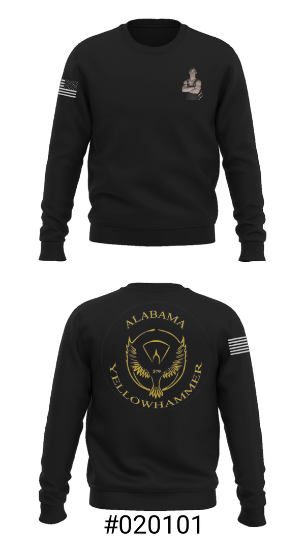 Crew Neck Sweatshirt, Alabama Yellowhammer Camp579, , Teamtime, Team time, sublimation, custom sports apparel, team uniforms, spirit wear, spiritwear, sports uniforms, custom shirts, team store, custom team store, fundraiser sports, apparel fundraiser