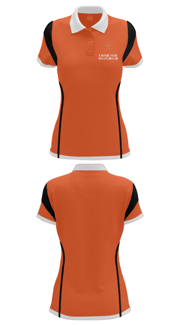 Women's Short Sleeve Performance Polo, Eastside Pride Wrestling Club, Wrestling, Teamtime, Team time, sublimation, custom sports apparel, team uniforms, spirit wear, spiritwear, sports uniforms, custom shirts, team store, custom team store, fundraiser sports, apparel fundraiser