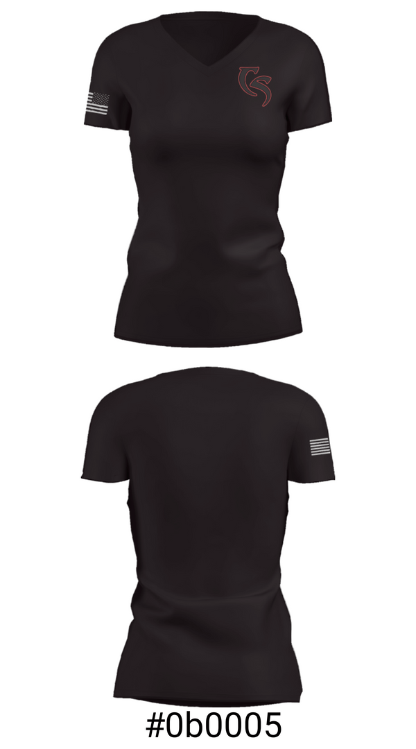 Women's Short Sleeve Vneck Shirt, Cave Spring High School, Spirit Store, Teamtime, Team time, sublimation, custom sports apparel, team uniforms, spirit wear, spiritwear, sports uniforms, custom shirts, team store, custom team store, fundraiser sports, apparel fundraiser