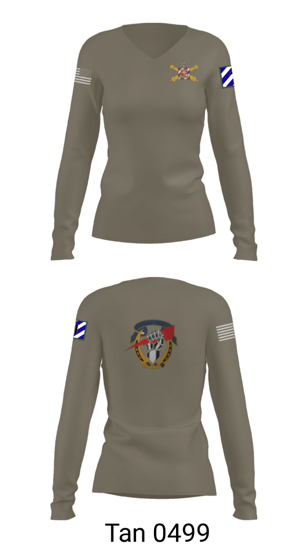 Women's Long Sleeve Vneck Shirt, , Army, Teamtime, Team time, sublimation, custom sports apparel, team uniforms, spirit wear, spiritwear, sports uniforms, custom shirts, team store, custom team store, fundraiser sports, apparel fundraiser