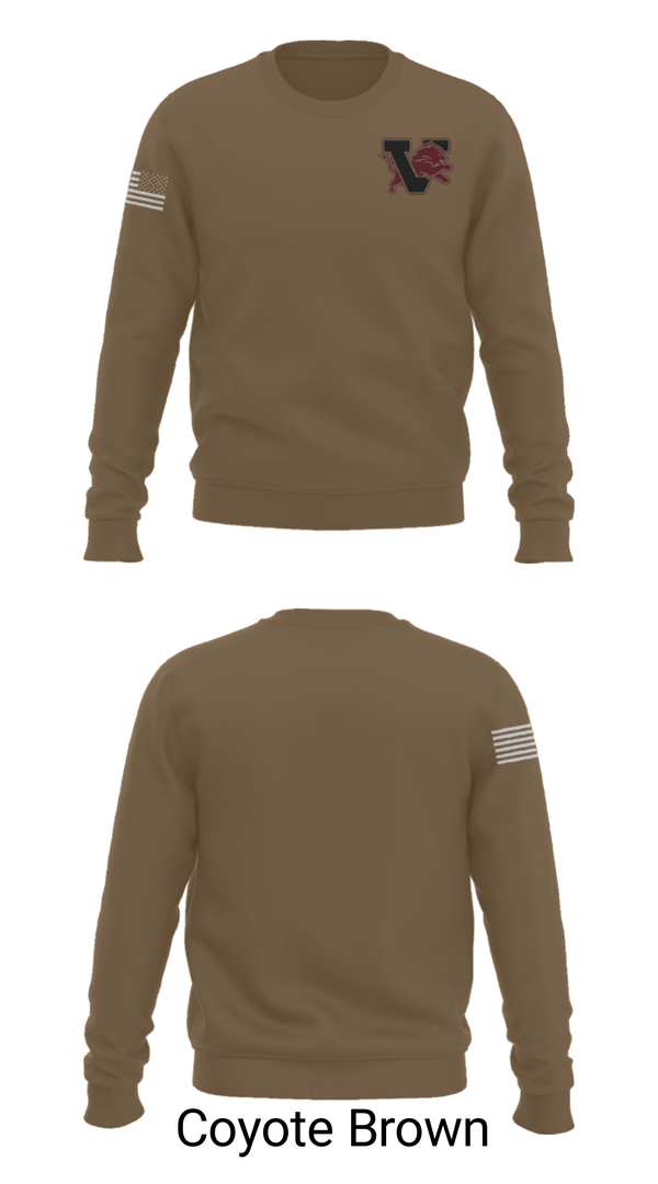 Crew Neck Sweatshirt, Vernon Middle School, Spirit Store, Teamtime, Team time, sublimation, custom sports apparel, team uniforms, spirit wear, spiritwear, sports uniforms, custom shirts, team store, custom team store, fundraiser sports, apparel fundraiser