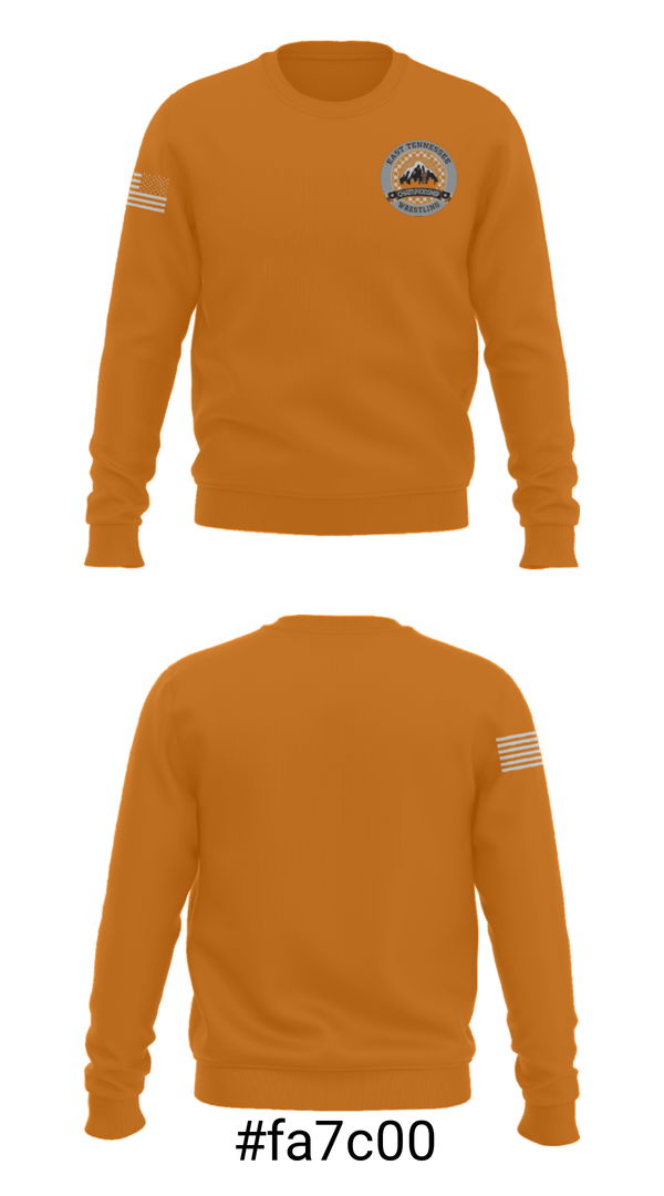 Crew Neck Sweatshirt, ETCW, Wrestling, Teamtime, Team time, sublimation, custom sports apparel, team uniforms, spirit wear, spiritwear, sports uniforms, custom shirts, team store, custom team store, fundraiser sports, apparel fundraiser