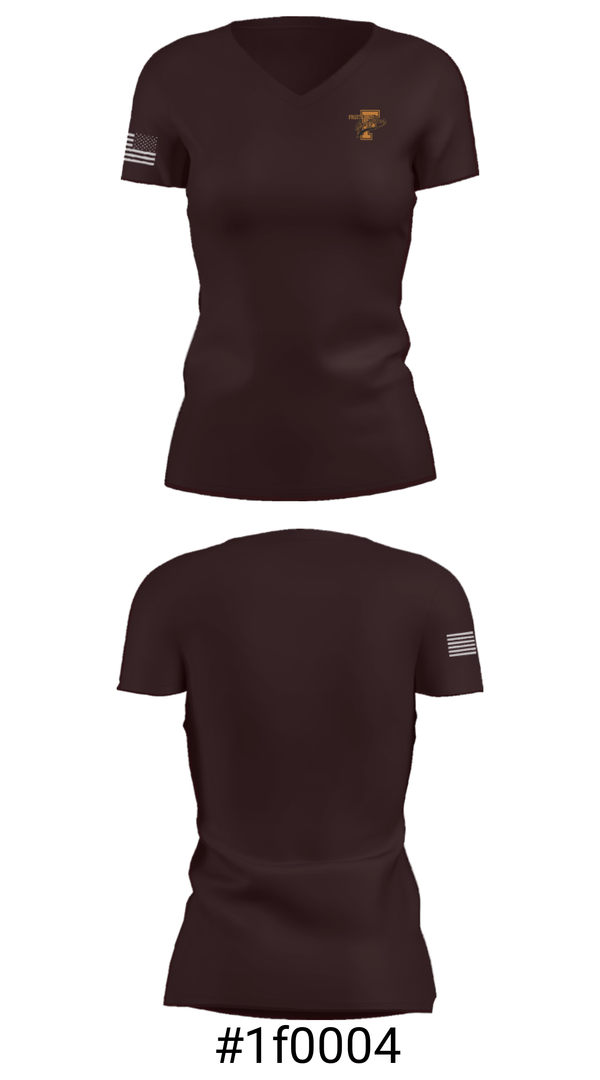 Women's Short Sleeve Vneck Shirt, Fruitland High School, Spirit Store, Teamtime, Team time, sublimation, custom sports apparel, team uniforms, spirit wear, spiritwear, sports uniforms, custom shirts, team store, custom team store, fundraiser sports, apparel fundraiser