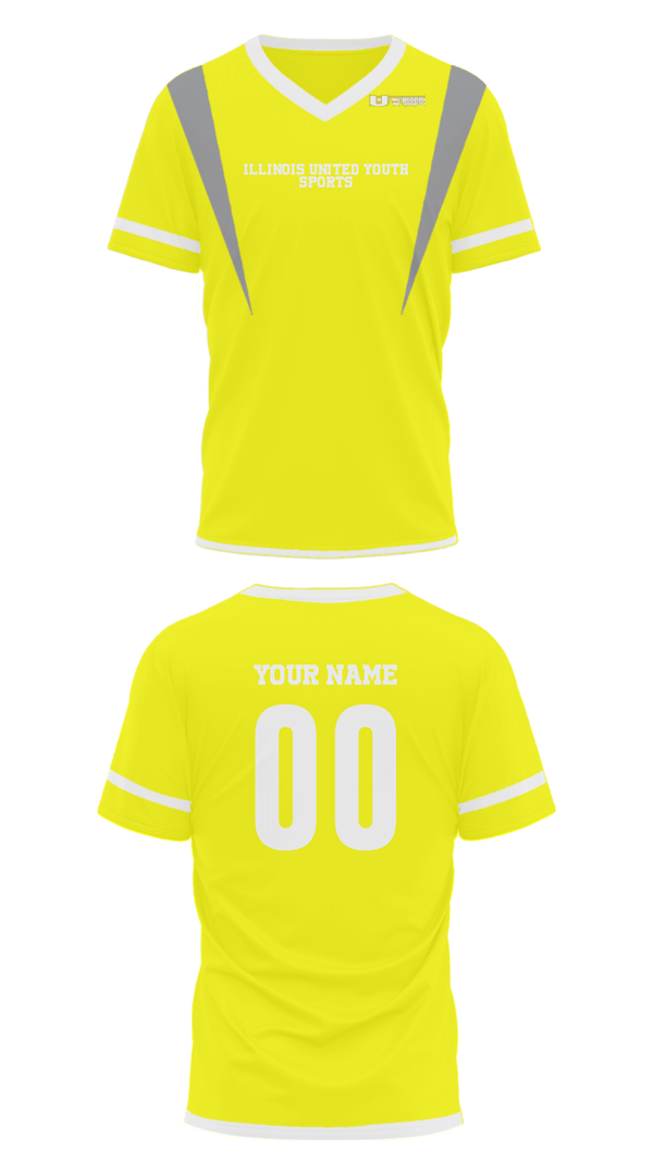 Mens Soccer Jersey, Illinois United Youth Sports, Spirit Store, Teamtime, Team time, sublimation, custom sports apparel, team uniforms, spirit wear, spiritwear, sports uniforms, custom shirts, team store, custom team store, fundraiser sports, apparel fundraiser