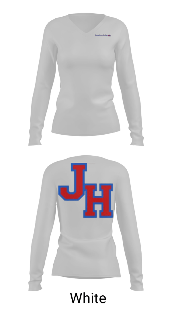 Women's Long Sleeve Vneck Shirt, Jonesboro-Hodge High School Basketball, Women's Basketball, Teamtime, Team time, sublimation, custom sports apparel, team uniforms, spirit wear, spiritwear, sports uniforms, custom shirts, team store, custom team store, fundraiser sports, apparel fundraiser